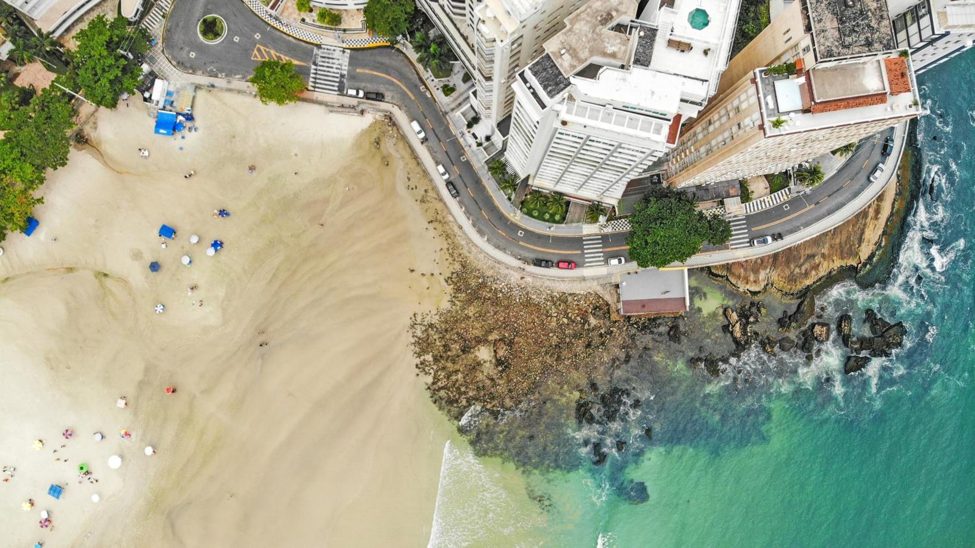 Vista Incrivel Beira-Mar Espacoso 4 Qts Ac Guarujá Exterior foto